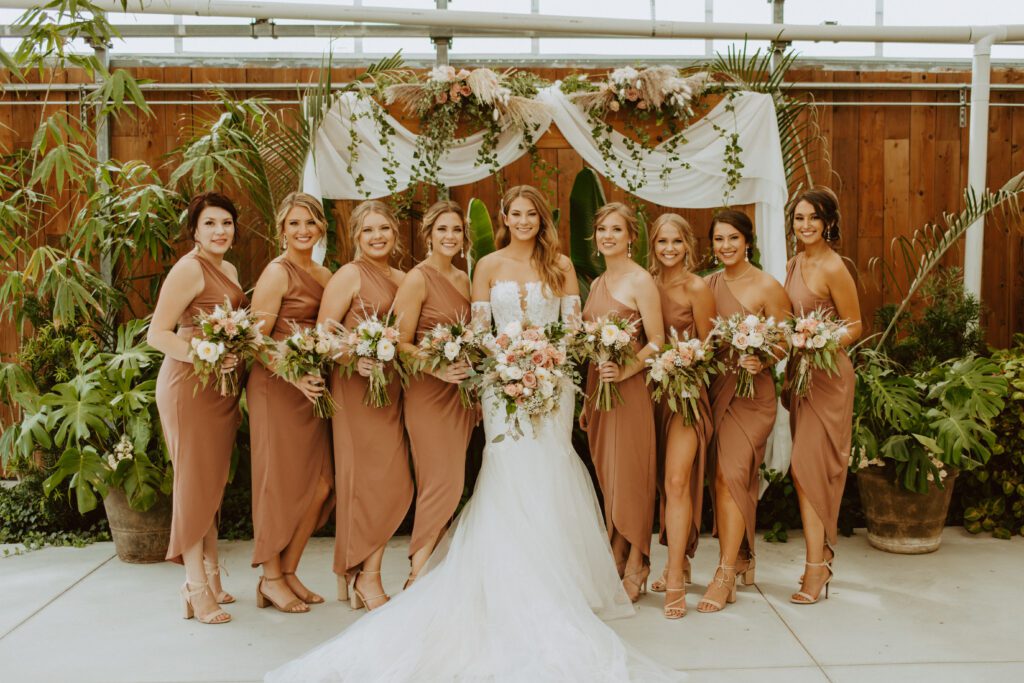 Bride With Her Bridesmaids